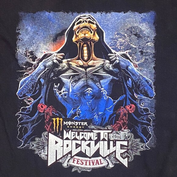 Welcome to Rockville XL Heavy Metal Festival 2016 TShirt Disturbed Zombie 5FDP - Picture 1 of 16